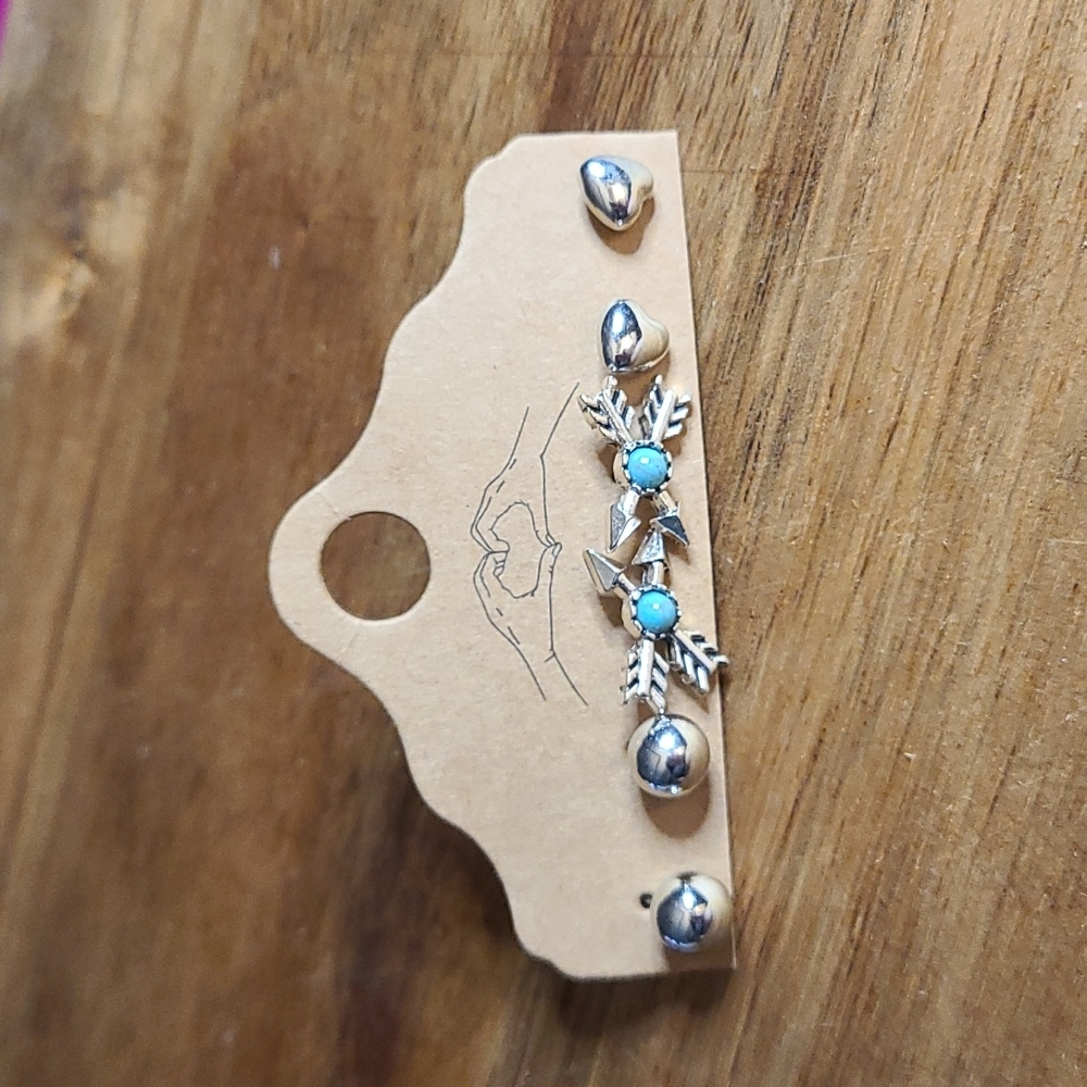 3 pair of earrings